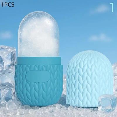 Inspired Living Cooling Silicone Face Ice Roller For De Puffing And Pore Care blue 1