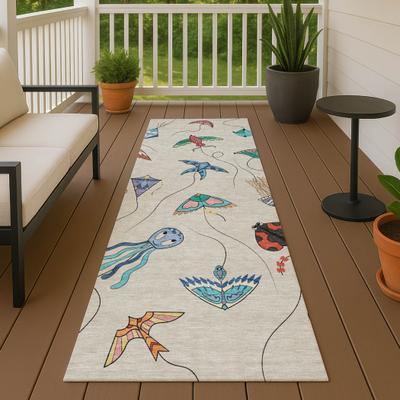 Addison Rugs Machine Washable Indoor/ Outdoor Contemporary Kites Chantille Rug