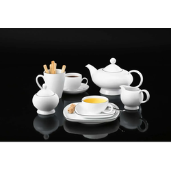 Seltmann Weiden Lido Black Line Teetasse mit Untertasse 140 ml