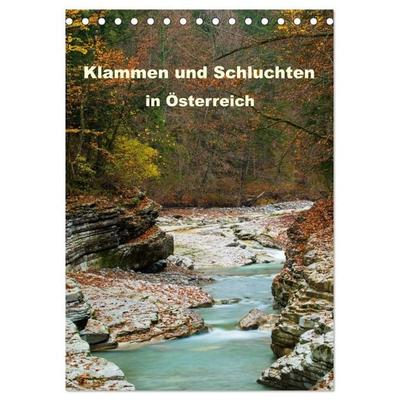 Klammen und Schluchten in Österreich 2026 (Tischkalender 2026 DIN A5 hoch), CALVENDO Monatskalender