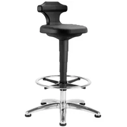 Bimos Reinraum Stehhilfe 9419R Sitz-Steh-Stuhl mit Fußring frei konfigurierbar