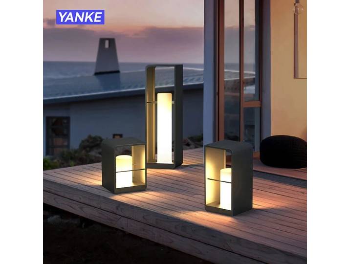 Lampe LED solaire étanche pour l'extérieur, éclairage de jardin, lampe de pelouse, marche et arrêt automatiques, décoration de paysage pour cour, passerelle