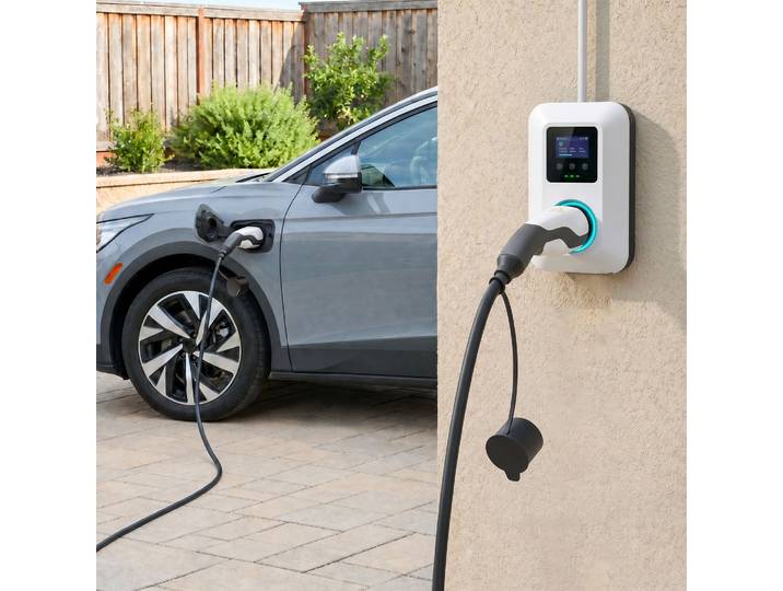 HOMCOM Câble Recharge EV Type 2 22kW 32A Triphasé 5m
