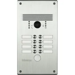 Legrand 308002 Video-Türstation LINEA300 mit 8 Ruftasten, Ausführung: Aluminium