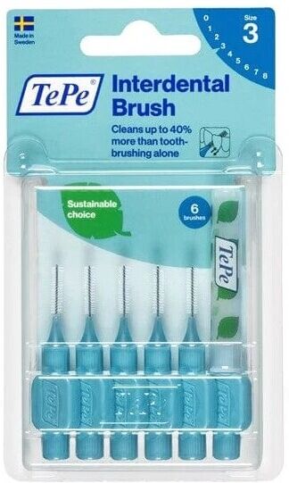 TePe Interdental Brush 0.6 Blue 6 Units