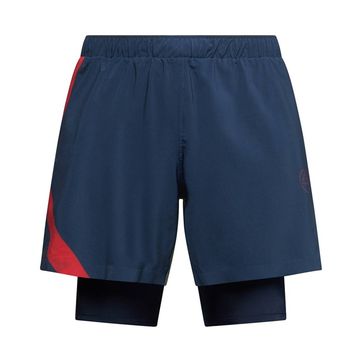 Calção La Sportiva Flow 5" Azul Vermelho, Tamanho M Homem