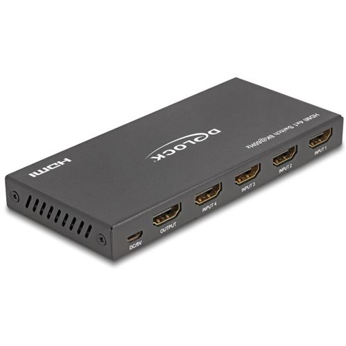 Delock HDMI Switch 4 x HDMI in zu 1 x HDMI out 8K 60 Hz