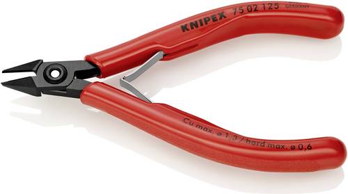Knipex 75 02 125 Elektrotechnik und Feinwerktechnik Seitenschneider mit Facette 125 mm