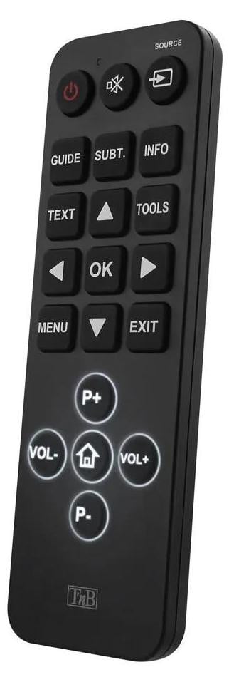 T'nB TCUNSENIOR Draadloze IR-bediening voor TV, Zwart