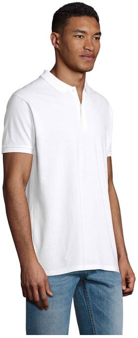 Polo personnalisé coton bio homme PLANET MEN blanc
