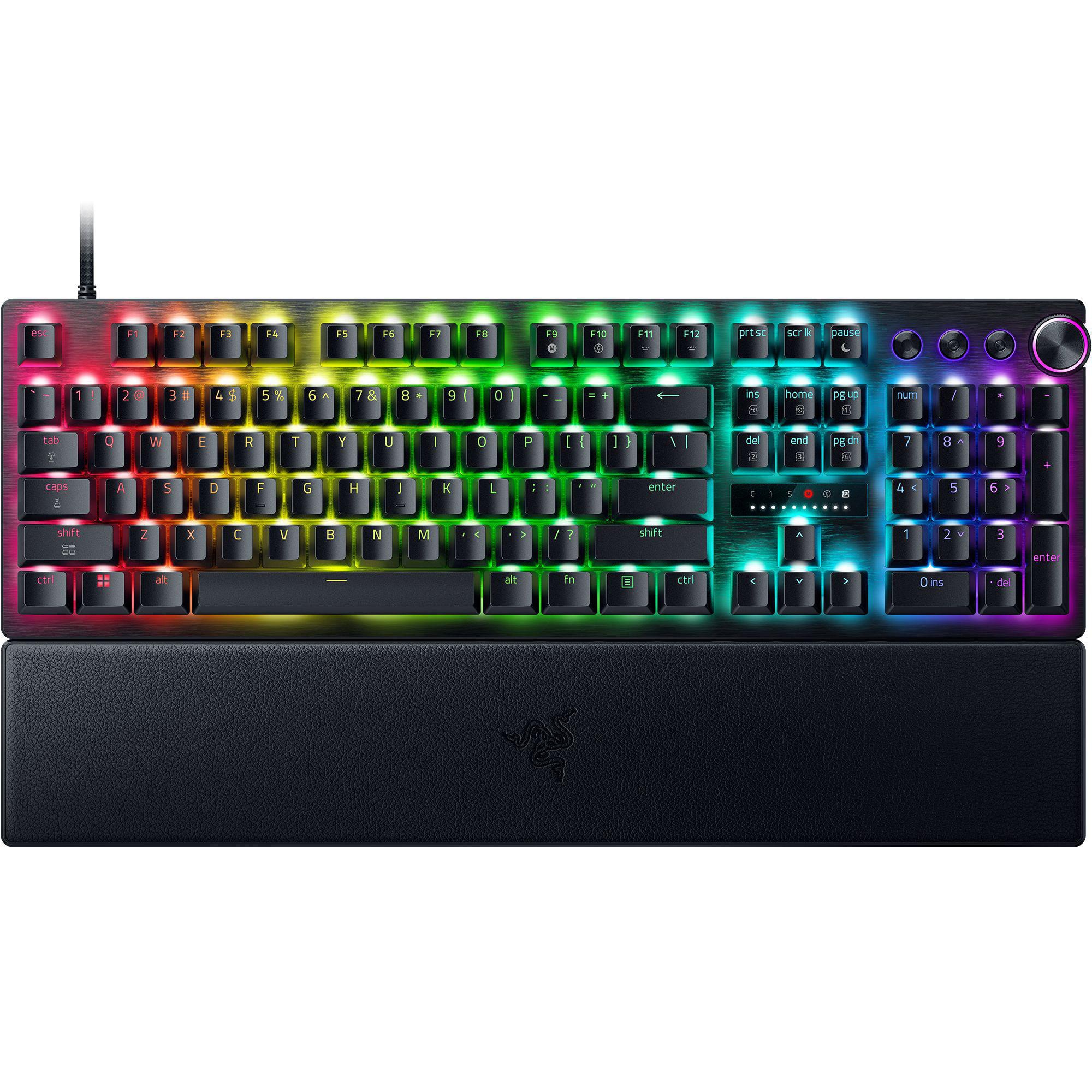RAZER Huntsman V3 Pro 8K - Kabelgebundene Analog-Optische Gaming Tastatur, 8000 Hz Abtastrate, Rapid Trigger Mode, Unterstützt Razer Synapse RZ03-05530400-R3G1