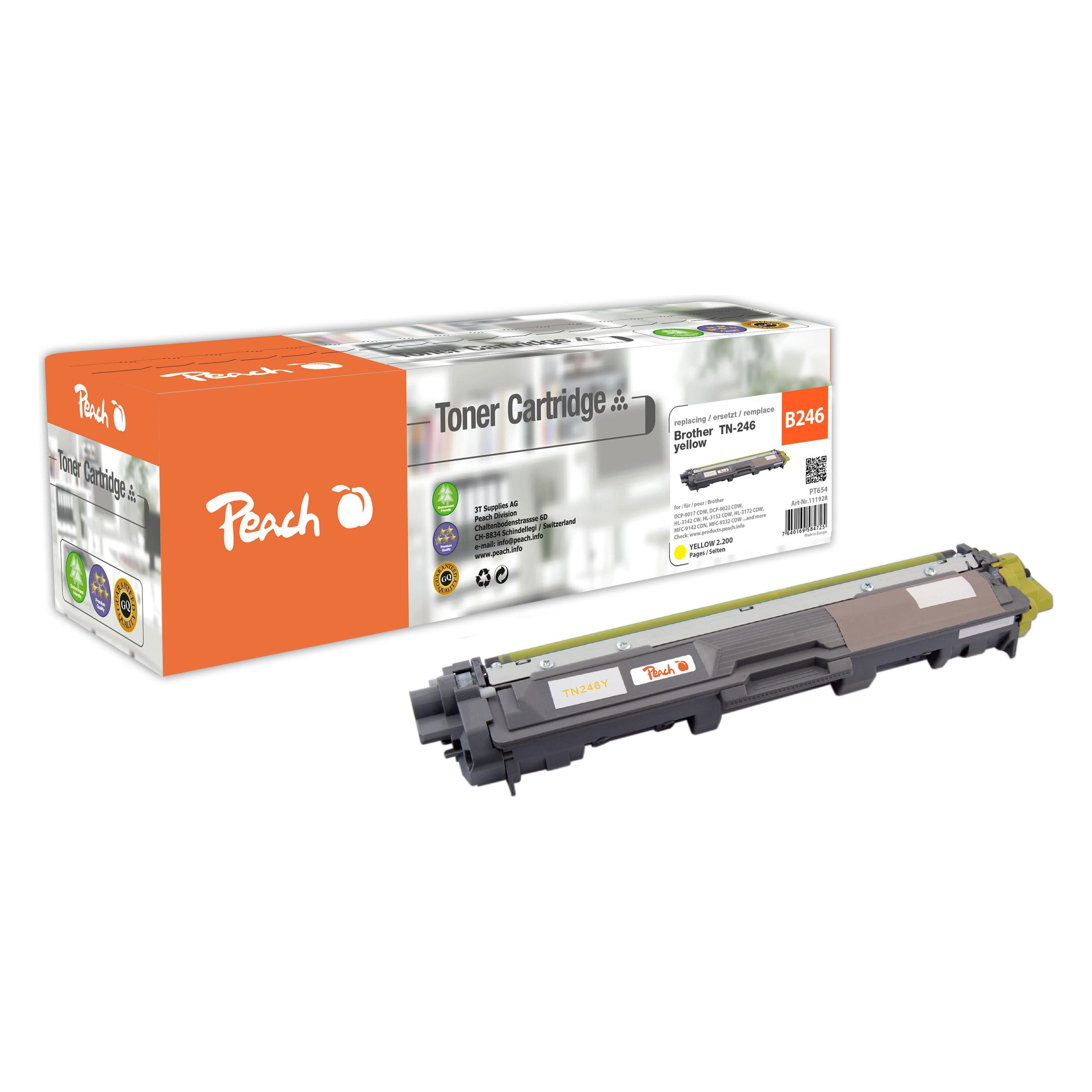 Peach Toner Brother TN-246Y Yellow (Y) (0F111928)