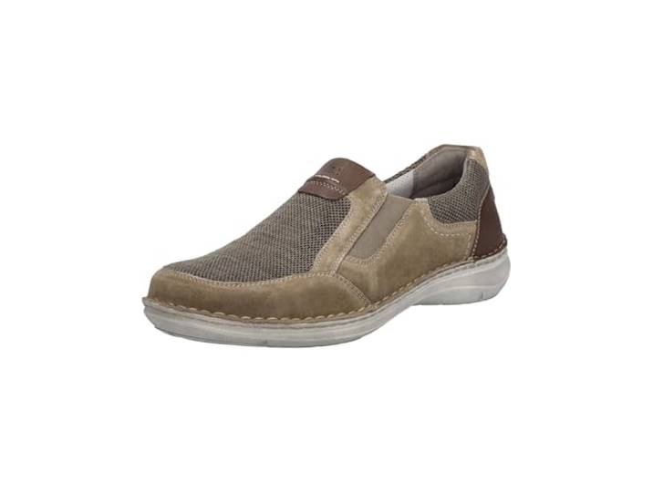 Josef Seibel Herren Slipper New Anvers 78,Weite K (Extra weit),Wechselfußbett,Mokassins,Halbschuhe,Schlupfschuhe,Sand-Kombi,44 EU