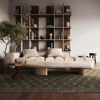 Nuloom Esme Checkered Handmade Wool Area Rug