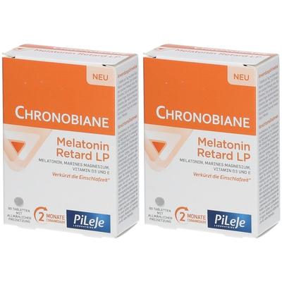 Chronobiane Melatonin Retard LP 1mg Einschlaf Tbl. 2x 2x60 St Tablette, veraenderte Wirkstofffreisetzung