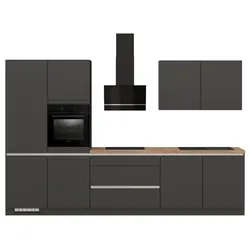 Impuls Küchenzeile IP 3150 Dekor Grau Graphit