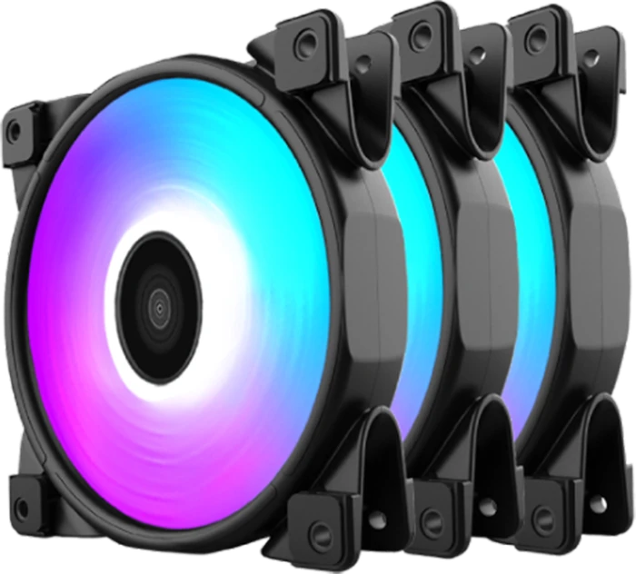 120mm PCCOOLER Halo RGB 3 Lüfter