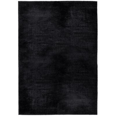 Teppich TOM TAILOR HOME "Shine uni", schwarz, B:160cm H:8mm L:230cm, Viskose, Teppiche, Teppich, Handwebteppich, 100% Viskose, handgewebt, mit elegantem Schimmer