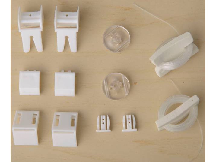 Sichtschutzbefestigung K-HOME Verspannung für Klemmfix Doppelrollos von K-home , weiß, B:1,6cm H:1,6cm L:1,6cm, Kunststoff, Sichtschutzbefestigungen, Sichtschutzbefestigung, Verspannung für Klemmfix Doppelrollos