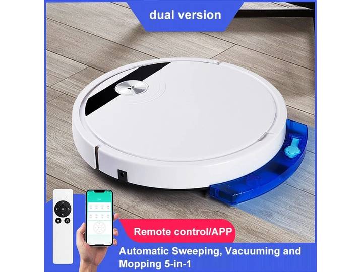 NOUVEAU Robot Aspirateur Intelligent 3-en-1 RS800 2800PA avec Télécommande et Application, Super Silencieux, Nettoyage Humide et Sec, Appareil Électroménager pour la Maison