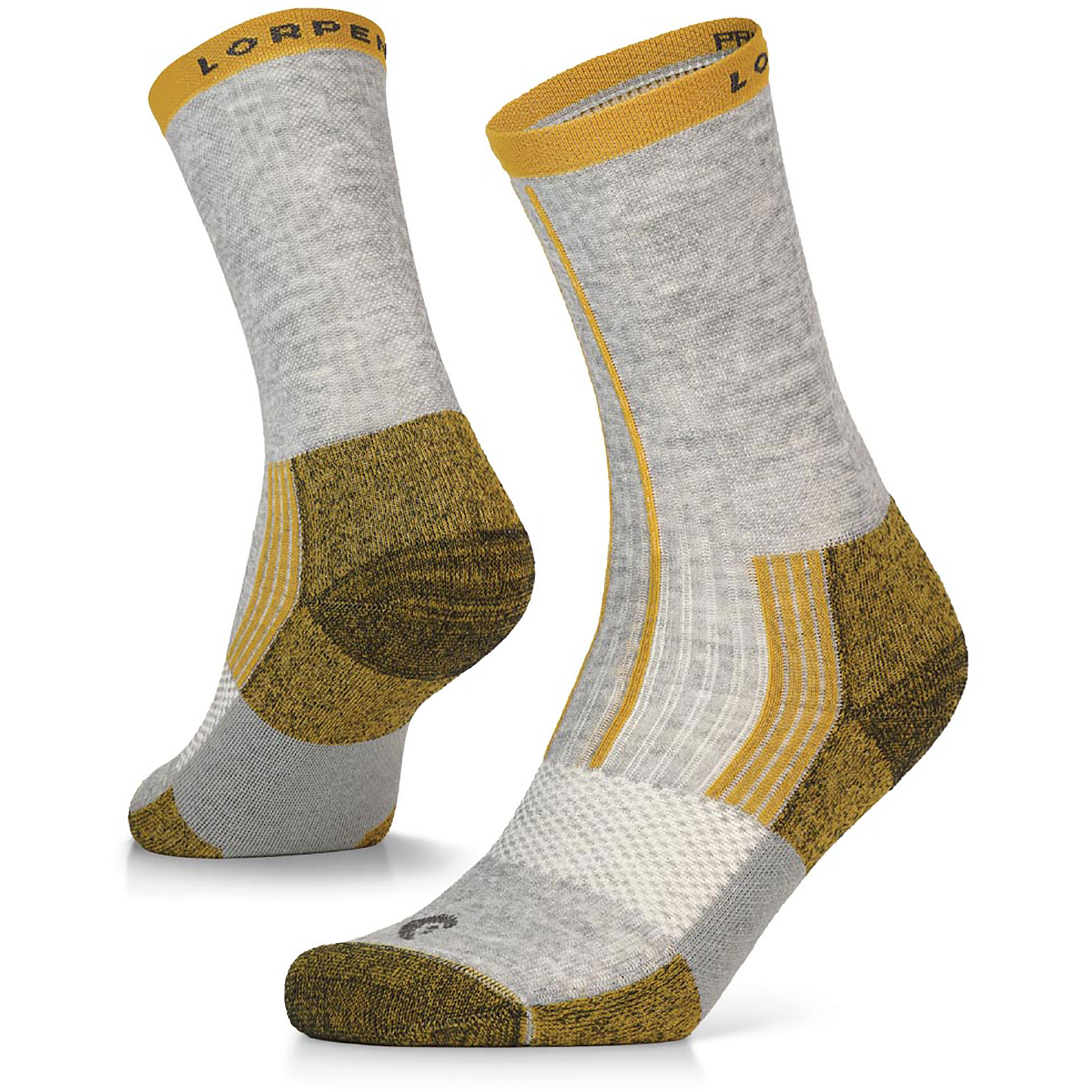 Lorpen Pruc Pro Ultra Run Crew Laufsocken grau Größe 39 Trailrunning Geruchsneutralisierend Merinowolle