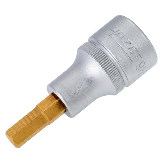 Hazet Schraubendreher-Steckschlüsseleinsatz 986-7 Vierkant12,5 mm (1/2 Zoll) Innen Sechskant Pr... (7 mm) (986-7)