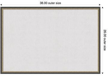 Amanti Art Cloud Dancer Canvas Magnetic Board, Bronze Framed Memo Board