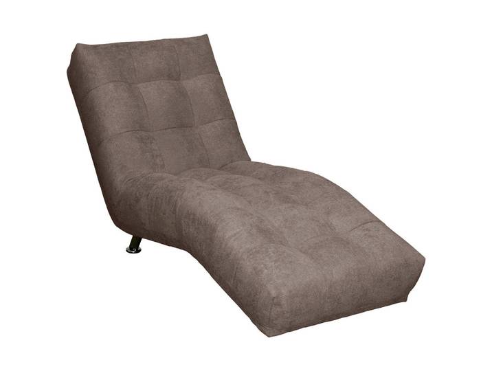 Mid.you Liege Isabella, Taupe, Metall, 1-Sitzer, 68x88x164 cm, Wohnzimmer, Sessel, Relaxliegen