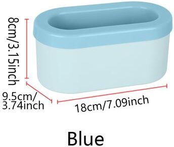 Lush Living Finds Portable Silicone Ice Bucket & Round Ice Cube Mold For Wine Ice Cooler Home Bar Ice Maker blue
