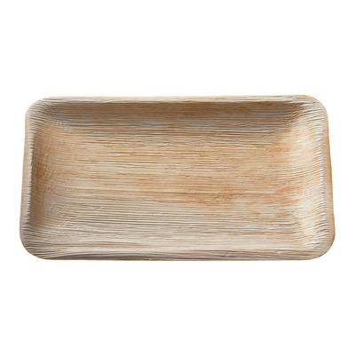 naturesse Palmblatt Teller rechteckig 24 x 16 x 1,5 cm Pack (25 Stück)