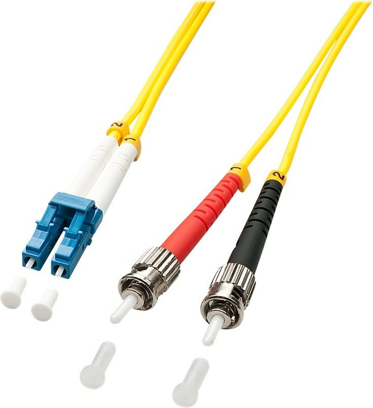 Lindy 47463 Dubbelkern Glasvezelkabel LC/ST OS2 Single-mode 5m 9/125µm