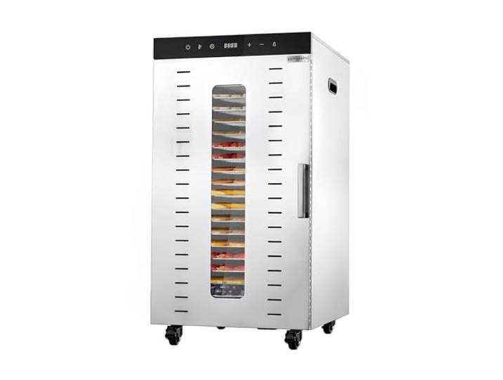 GGM Gastro Dörrgerät 20 Ablagen Edelstahl 2 kW Ideal für den Dauereinsatz, digitale Präzisionssteuerung, leichte Reinigung, sicher durch Überhitzungsschutz, mobil