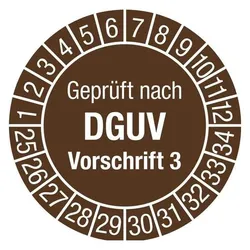 Moedel, Sicherheitskennzeichnung, Mehrjahresprüfplakette Ø 30 mm Jahr 2026 - 2035 Folie