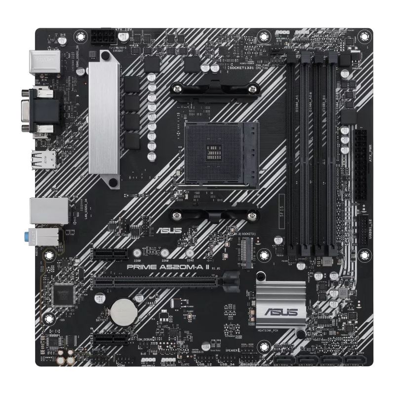 Asus Prime A520M-A II/CSM AMD A520 So.AM4 DDR4 mATX Retail