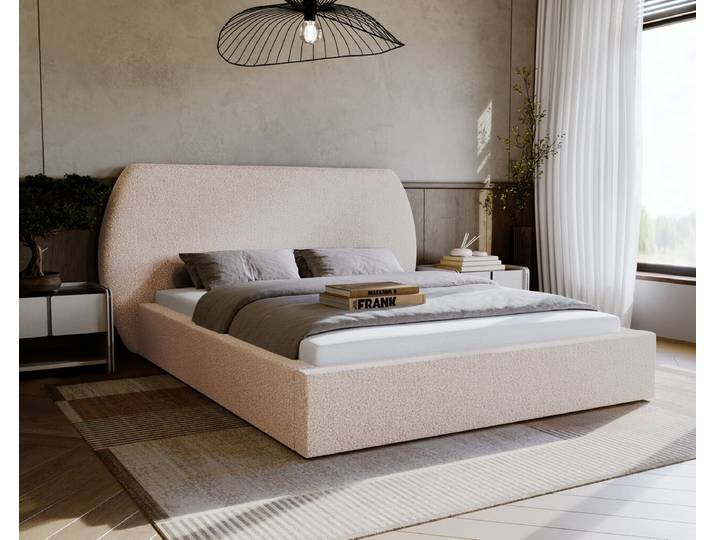 Polsterbett mit Lattenrost 180x200 Blossom - Beige