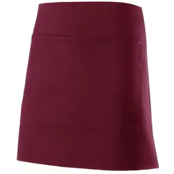 Kurze Schürze mit Tasche ⚥ Maroon One Size