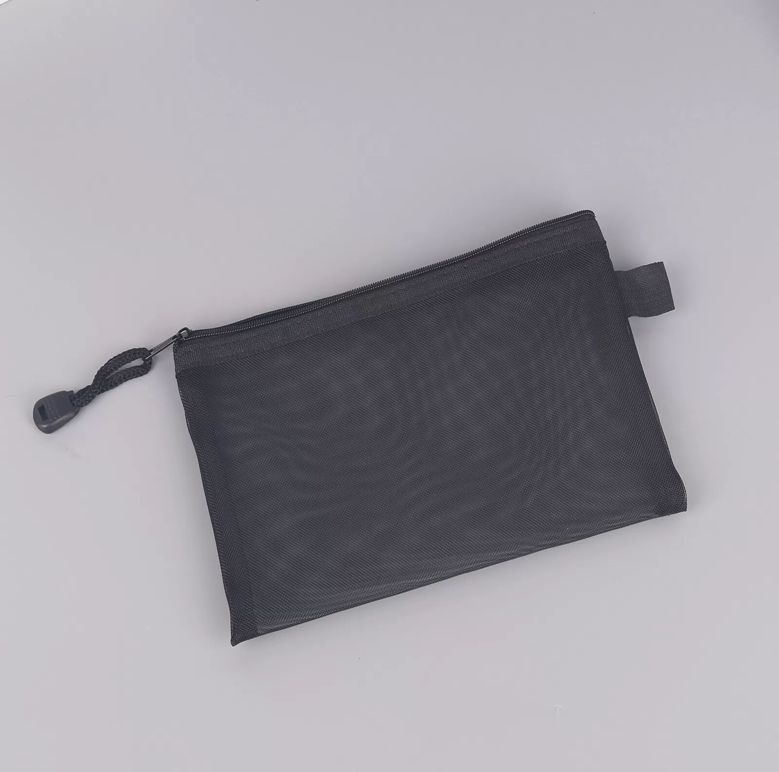 INF Nylon Mesh Reißverschlusstasche, 2er-Pack Transparente Aktenmappen für Schul- und Bürobedarf