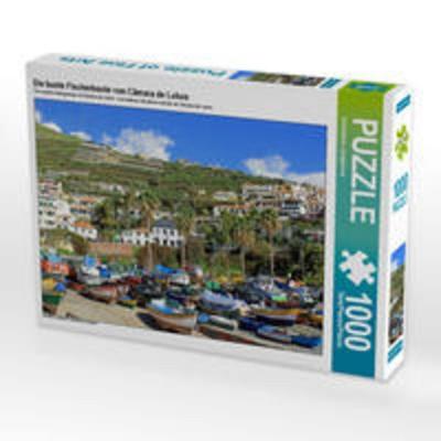 CALVENDO Puzzle Die bunte Fischerboote von Câmara de Lobos | 1000 Teile Lege-Größe 64x48cm Foto-Puzzle für glückliche Stunden
