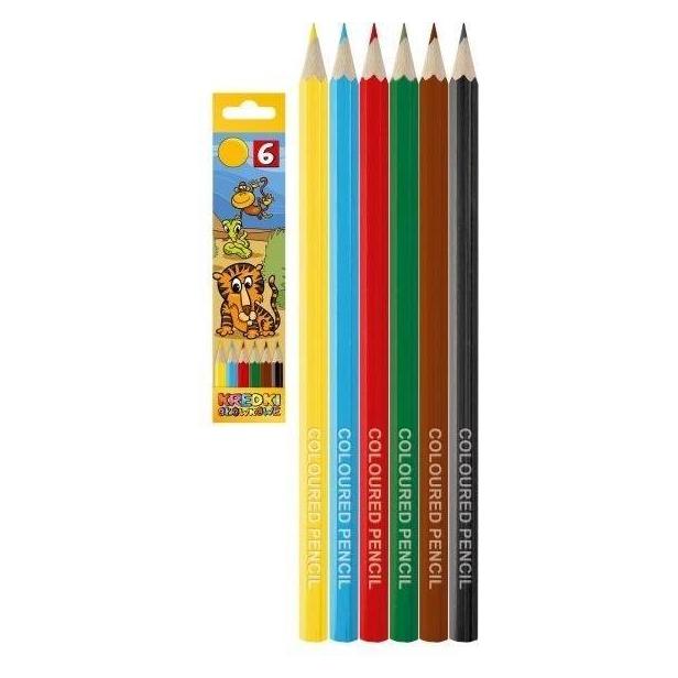 Titanum Sechseckige Buntstifte, 6 Farben (6x) (47840260)