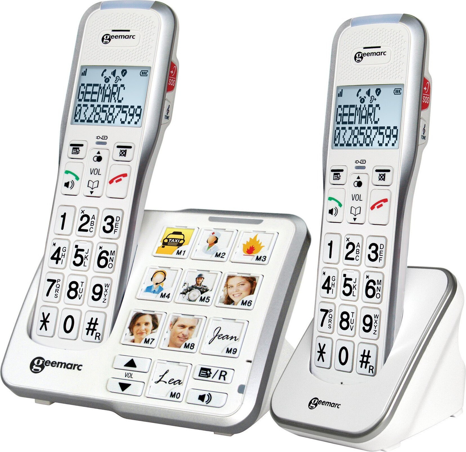 Geemarc AmpliDECT 595-2 Schwerhörigentelefoon met beeldtoetsen