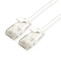 ROLINE UTP DataCenter Patchkabel Cat.6A (Class EA), LSOH, slim, weiß, 5 m