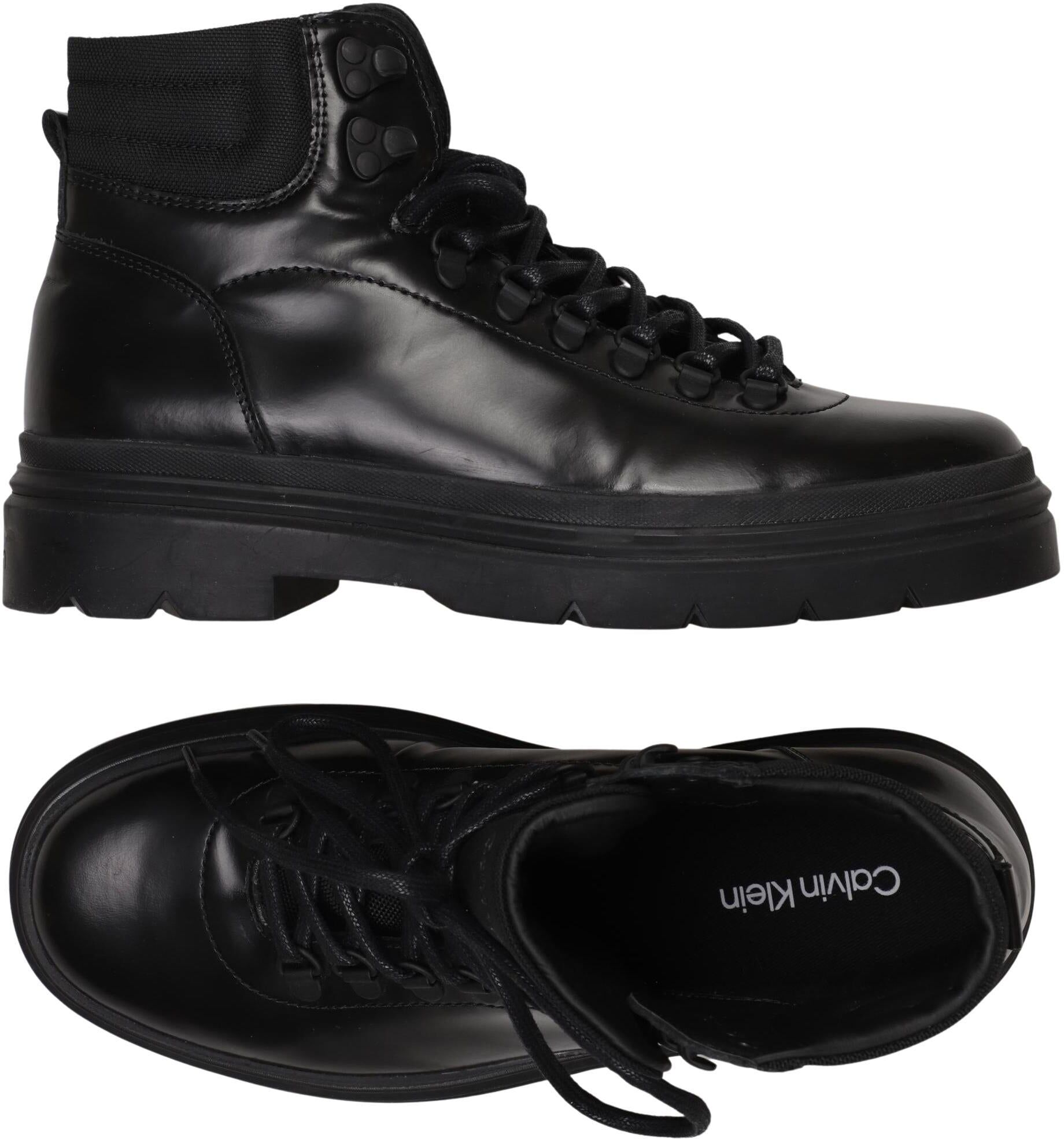 Calvin Klein Herren Stiefel, Schwarz, Gr. EU 41, kein / Etikett - Second Hand
