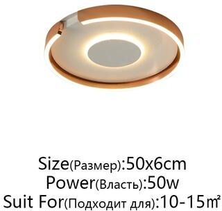 Uplifted Goods Modern LED Ceiling Light In Rose Gold White Or Black For Indoor Home Lighting b Rose Gold 50cm white Light