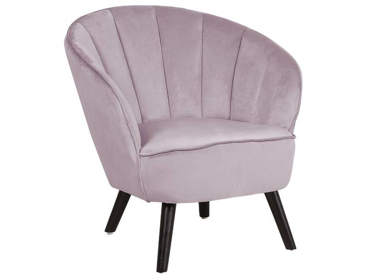 SESSEL Samtstoff Rosa Dala