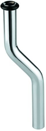 Grohe Urinalspülrohr 37039000 20 cm, Ø 1,8 cm, Messing, chrom, Kröpfung 4 cm