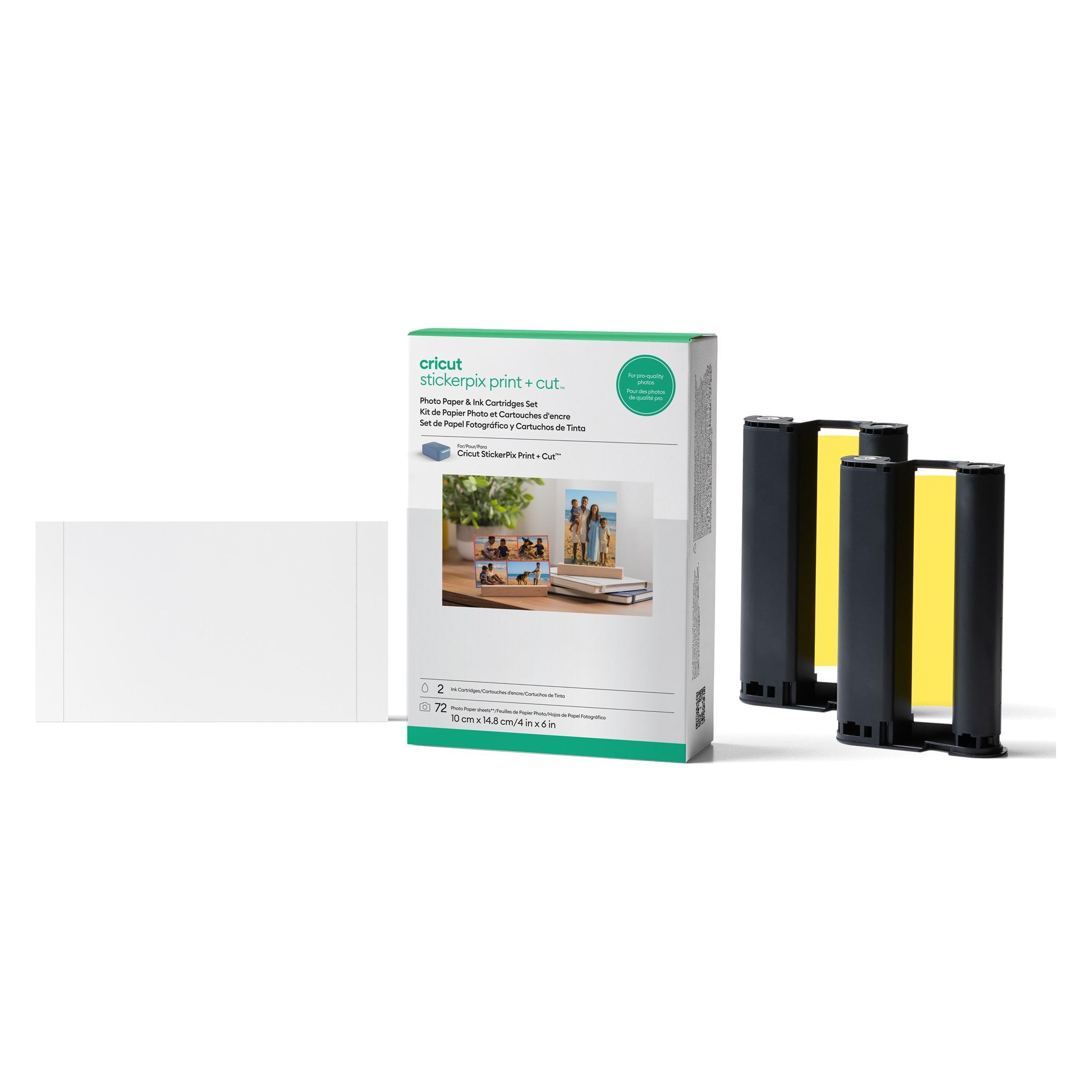 Cricut StickerPix Print + Cut Set with photo paper 72 pcs and ink cartridges 2 pcs (P) (2013403)