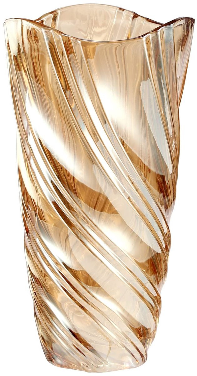 Store_9 Handgemaakte Glasvaas Twill Amber voor Tulpen en Decoratie
