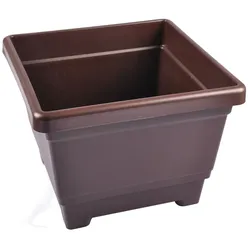 Alpfa Blumenkübel braun Blumenkasten Pflanzkübel Blumentopf Pflanztopf  Braun