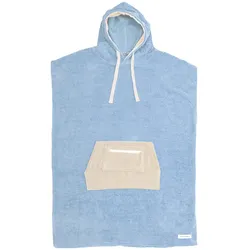 OCEAN EARTH LADIES DAYDREAM HOODED Poncho 2026 pale blue