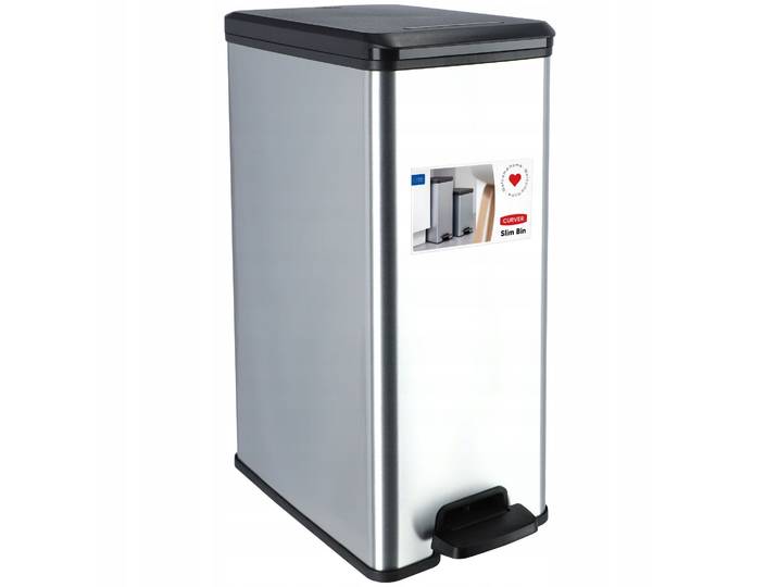 Curver - Poubelle Métallique À Pédale 40 L